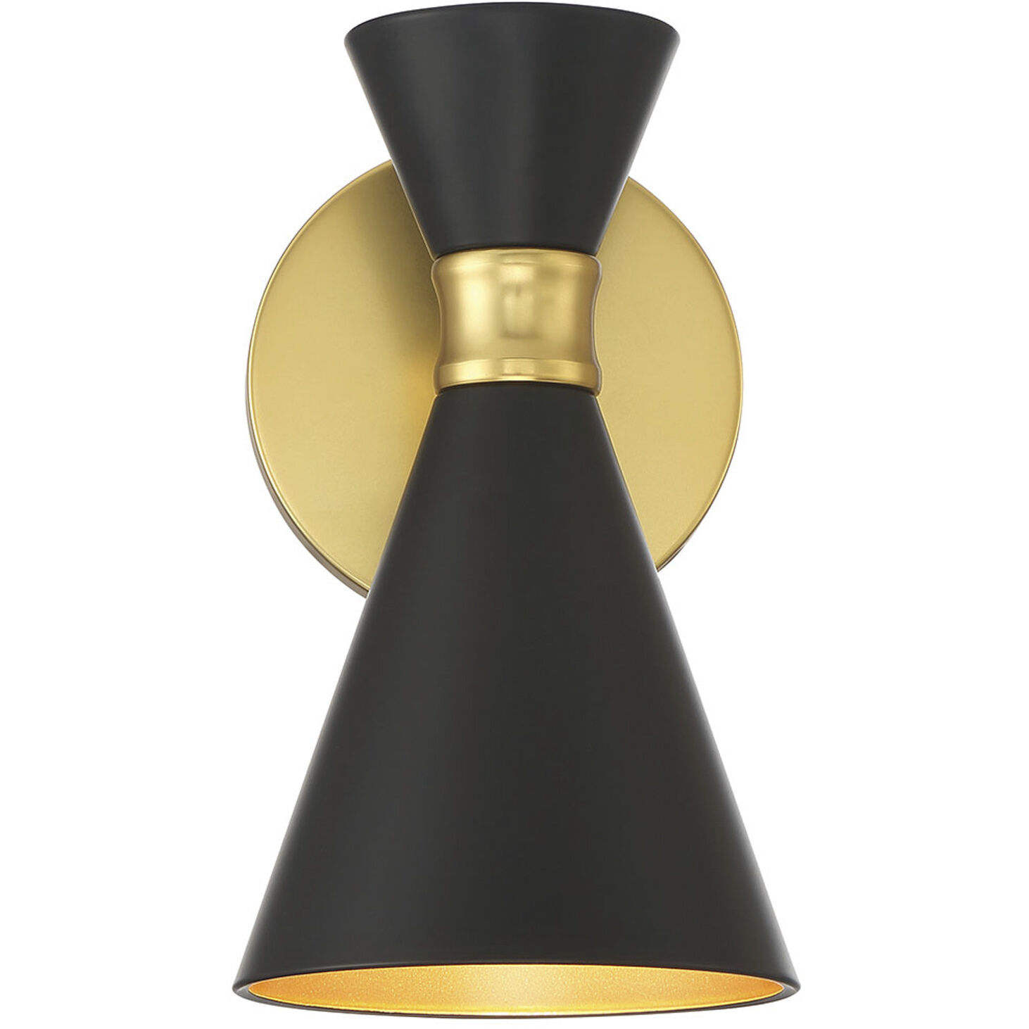 Conic 1 Light 5.5 inch Honey Gold Wall Sconce Wall Light